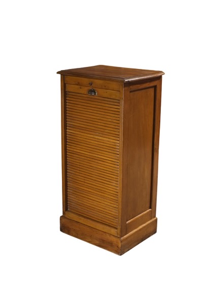meuble a rideau ancien 1940 en chene 